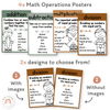 Math Operations Posters - Modern Jungle Earthy Decor - Miss Jacobs Little Learners