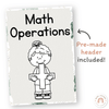 Math Operations Posters - Modern Jungle Earthy Decor - Miss Jacobs Little Learners