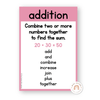Math Operations Posters - Pastel Theme - Miss Jacobs Little Learners