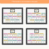 Math Posters Bundle - Cutesy Composition Notebook Theme - Miss Jacobs Little Learners