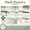 Math Posters Bundle - Modern Botanical Theme - Miss Jacobs Little Learners