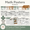 Math Posters Bundle - Modern Jungle Theme - Miss Jacobs Little Learners
