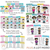 Math Posters | Rainbow Decor | BUNDLE - Miss Jacobs Little Learners