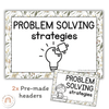 Math Problem Solving Strategies Posters | Australiana Classroom Decor | CUBES - Miss Jacobs Little Learners