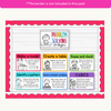 Math Problem Solving Strategies Posters - Bright Theme - Miss Jacobs Little Learners