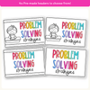 Math Problem Solving Strategies Posters - Bright Theme - Miss Jacobs Little Learners