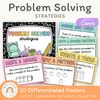 Math Problem Solving Strategies Posters - Cutesy Composition Notebook Math Decor - Miss Jacobs Little Learners