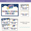 Math Problem Solving Strategies Posters - Dreamy Space Theme - Miss Jacobs Little Learners