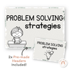 Math Problem Solving Strategies Posters - Modern Jungle Earthy - Miss Jacobs Little Learners