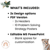 Math Problem Solving Strategies Posters - Modern Jungle Earthy - Miss Jacobs Little Learners