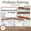 Math Problem Solving Strategies Posters | Ombre Neutrals Classroom Decor | CUBES - Miss Jacobs Little Learners