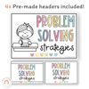 Math Problem Solving Strategies Posters - Pastel Theme - Miss Jacobs Little Learners