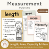 Measurement Posters - Daisy Gingham Neutrals Decor - Miss Jacobs Little Learners