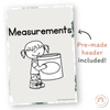 Measurement Posters - Modern Jungle Earthy Decor - Miss Jacobs Little Learners