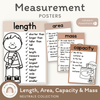 Measurement Posters | Ombre Neutral Math Classroom Decor - Miss Jacobs Little Learners