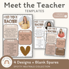 Meet the Teacher | SPOTTY NEUTRALS | Editable - Miss Jacobs Little Learners