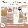 Meet the Teacher Template - Spotty Boho Decor - Miss Jacobs Little Learners