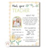 Meet the Teacher Templates | Daisy Gingham Pastels Classroom Decor | Editable - Miss Jacobs Little Learners