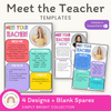 Meet the Teacher Templates | Editable Brights Decor - Miss Jacobs Little Learners