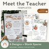 Meet the Teacher Templates - Modern Jungle Classroom Decor - Miss Jacobs Little Learners