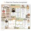 Meet the Teacher Templates - Woodland Theme Classroom Decor - Miss Jacobs Little Learners