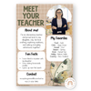 Meet the Teacher Templates - Woodland Theme Classroom Decor - Miss Jacobs Little Learners