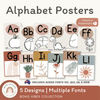 Modern Boho Vibes Alphabet Posters | Neutral Classroom Decor - Miss Jacobs Little Learners