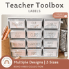 Modern Boho Vibes Teacher Toolbox Labels | Editable - Miss Jacobs Little Learners