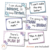 Modern Growth Mindset Display | Daisy Gingham Pastels Classroom Decor | Editable - Miss Jacobs Little Learners