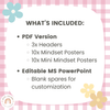 Modern Growth Mindset Display | Daisy Gingham Pastels Classroom Decor | Editable - Miss Jacobs Little Learners