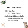 Modern Jungle Earthy Math Posters Bundle - Miss Jacobs Little Learners