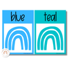 Modern Rainbow Color Posters | Boho Classroom Decor | Editable - Miss Jacobs Little Learners