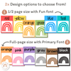 Modern Rainbow Color Posters | Boho Classroom Decor | Editable - Miss Jacobs Little Learners