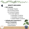Money Posters - Boho Plants Theme Classroom Decor - Miss Jacobs Little Learners