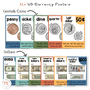Money Posters - Cute Jungle Animals Classroom Decor - Miss Jacobs Little Learners