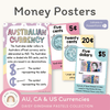 Money Posters - Daisy Gingham Pastels Theme Classroom Decor - Miss Jacobs Little Learners