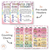 Money Posters - Daisy Gingham Pastels Theme Classroom Decor - Miss Jacobs Little Learners