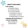 Money Posters - Daisy Gingham Pastels Theme Classroom Decor - Miss Jacobs Little Learners