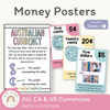 Money Posters - Pastel Theme Classroom Decor - Miss Jacobs Little Learners