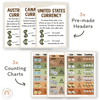 Money Posters - Woodland Theme Classroom Decor - Miss Jacobs Little Learners