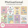 Motivational Classroom Posters - Cute Pastel Decor - Miss Jacobs Little Learners