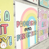 Motivational Classroom Posters | Growth Mindset Bulletin Board | Daisy Gingham Pastels | Editable - Miss Jacobs Little Learners