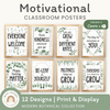 Motivational Classroom Posters - Modern Botanical Decor - Miss Jacobs Little Learners