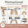 Motivational Classroom Posters - Spotty Boho Classroom Decor - Miss Jacobs Little Learners