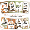 Motivational or Inspirational Posters - Woodland Theme Classroom Decor - Miss Jacobs Little Learners