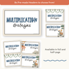 Multiplication Strategies Posters - Cute Jungle Animals Classroom Decor - Miss Jacobs Little Learners