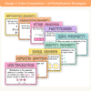 Multiplication Strategies Posters - Cutesy Composition Notebook Math Decor - Miss Jacobs Little Learners