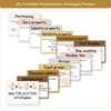 Multiplication Strategies Posters - Daisy Gingham Neutrals Classroom Decor - Miss Jacobs Little Learners