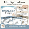 Multiplication Strategies Posters - Modern Ocean Classroom Decor - Miss Jacobs Little Learners