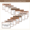 Multiplication Strategies Posters - Neutrals Classroom Decor - Miss Jacobs Little Learners